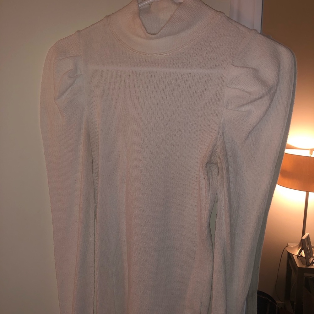 Free people puff sleeve turtle neck